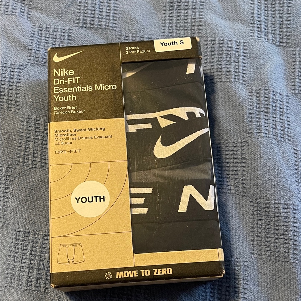 Nike Youth Black Boxer Briefs